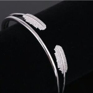 Henri Bendel Open Cuff Silver Bracelet With Silver Pave' Accents